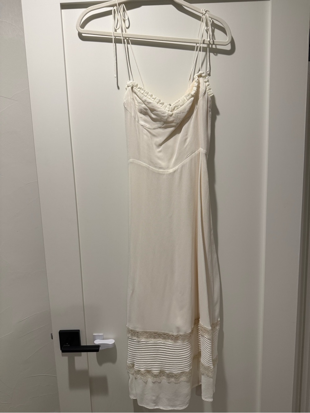 Reformation Cream Ronan Midi Dress